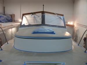 Boat repairs, refinishing and maintenance by Miliner Marine Services, Eliot, Maine, USA