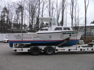 Boat repairs, refinishing and maintenance by Miliner Marine Services, Eliot, Maine, USA